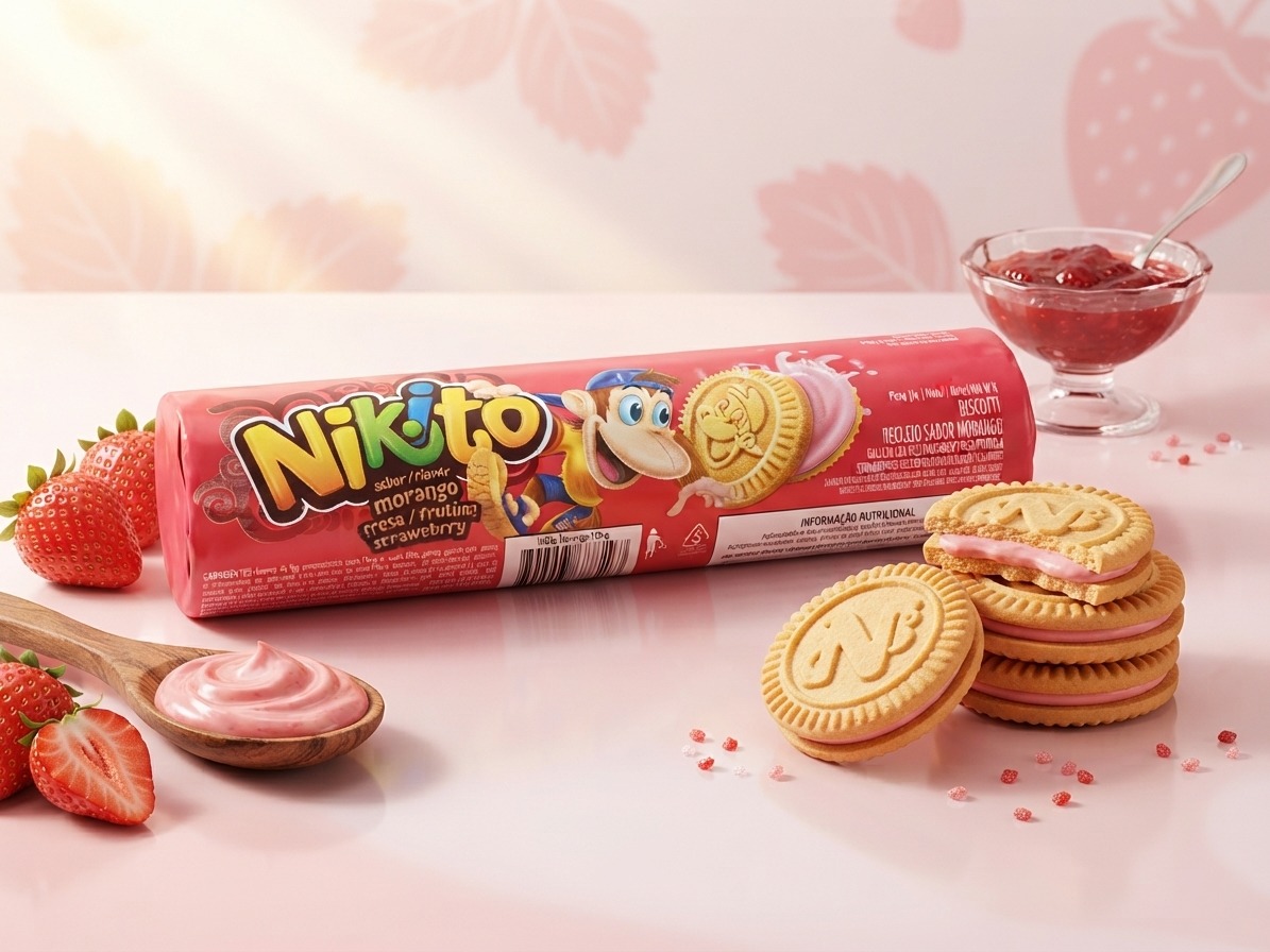 Galleta Nikito Sabor Fresa 120g 