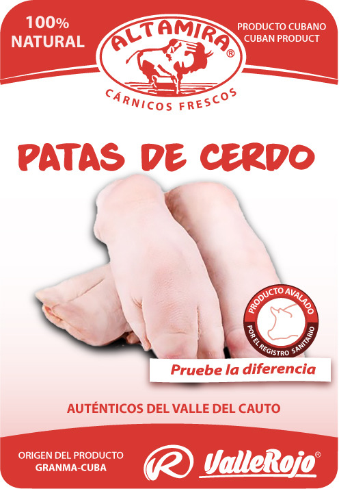 Patas de Cerdo (paquete 0.8 - 1.0 kg)