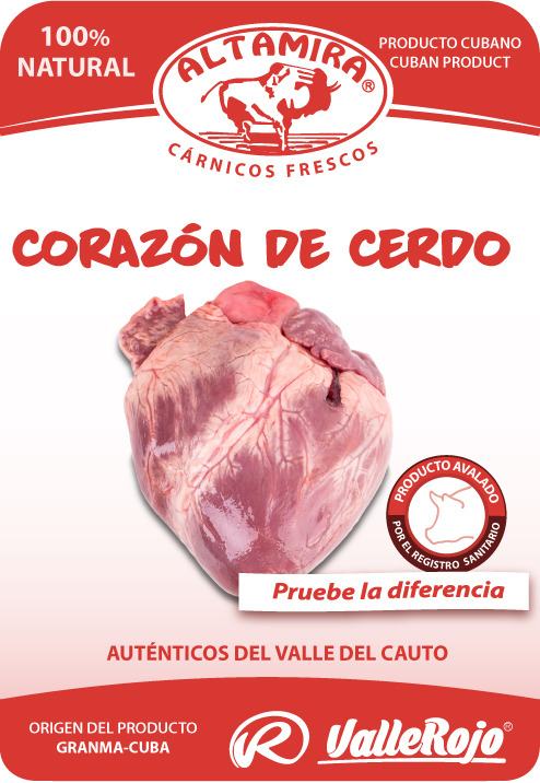 Corazón de Cerdo (paquete 0.8 - 1.0 kg)