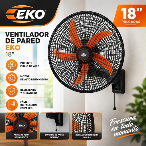 VENTILADOR DE PARED 18''